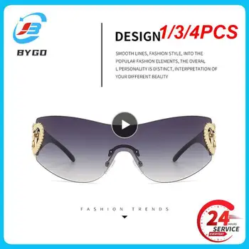 1/3/4 ADET Sıcak Y2k Güneş Gözlüğü Kadın Moda Parça güneş gözlüğü erkek Shades Spor Gözlük UV400 Gözlük