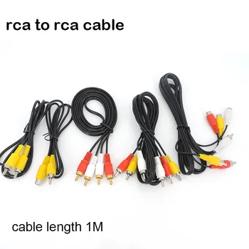 1 metre Ses 2 3 RCA Kablosu erkek 2 3 RCA dişi Jack Tak Stereo 2RCA 3RCA Soket AV Adaptörü konnektör kablosu Medya Oynatıcı c