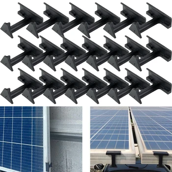 10 adet 30/35 / 40mm GÜNEŞ PANELI Su Drenaj Klipleri Fotovoltaik Modüller Temizleme Klipleri Su Tahliye İçin güneş Enerjisi Malzemeleri