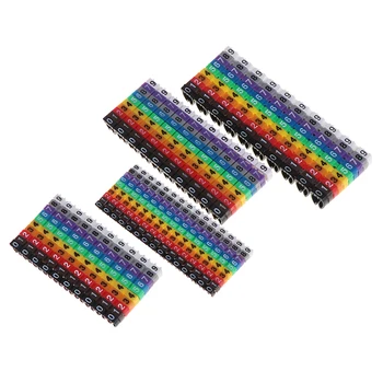 100/150 Adet Kablo İşaretleyiciler Renkli C Tipi İşaretleyici Numarası Etiketi Etiket 2-3mm Tel Damla Nakliye