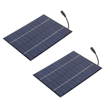2X12 V 5.2 W Mini güneş panelı Polikristal Güneş Pilleri Silikon Epoksi Güneş DIY Modülü Sistemi pil şarj cihazı
