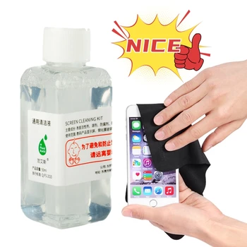 50ml Ekran temizleme sıvısı taşınabilir dizüstü Monitör Cep Telefonu Temizleyici Yedek Sıvı Cam Ekran Temizleme Evrensel