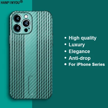 Apple iPhone için 13 12 X Xs Xr Pro mini Max Dönüş Ses Karbon Fiber Doku Lens Tam Kapak Hava Yastığı Anti-damla TPU Kılıf Kabuk