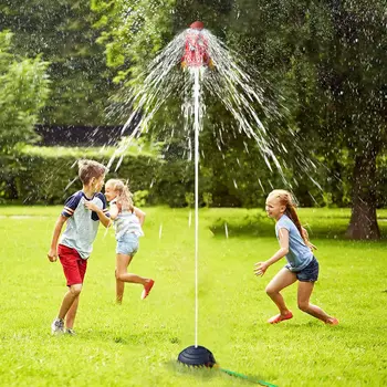 Açık Bahçe Roket Su Basıncı Kaldırma Yağmurlama Oyuncak Roketatar Oyuncaklar Eğlenceli Etkileşim Çim Su Püskürtme Oyuncaklar Çocuklar için