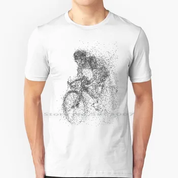 Döngüsü Bisiklet Bisiklet Çocuk Bisiklet Adam Bisikletçi Parçacıklar Paramparça Kroki Tee Kupa Sticker Dizüstü Hediye T Shirt Pamuk 6XL