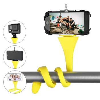 Esnek Selfie Sopa Monopod Tripod Tutucu GoPro iPhone Kamera Telefonu Araba Bisiklet Evrensel Telefon Aksesuarları