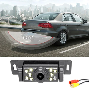 Goramsay otomobil yedek kamerası Dikiz Ters Kamera ile 170° Geniş Açı 9 LED ışıkları süper net gece Görüş tüm araçlar için