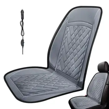 Isıtmalı Araba Koltuğu Kapakları 12V Oto koltuk minderi Evrensel koltuk minderi Kapakları 2 Dişli Ayarlanabilir Kış Sürüş İçin Fit Kamyon