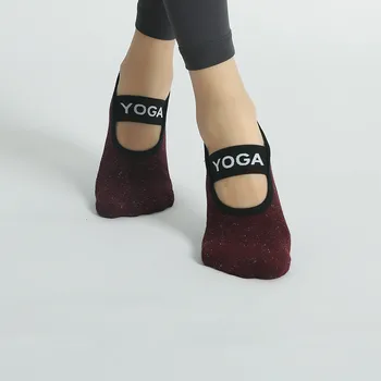 İlkbahar ve Sonbahar Yeni Yoga Çorap Görünmez Tutkal kaymaz Kayış Çorap