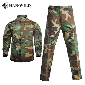 Kamuflaj Ordu Giyim Üniforma Taktik Askeri Üniforma Savaş Avcılık Takım Elbise eğitim ceketi ve pantolon Savaş Ghillie Takım Elbise