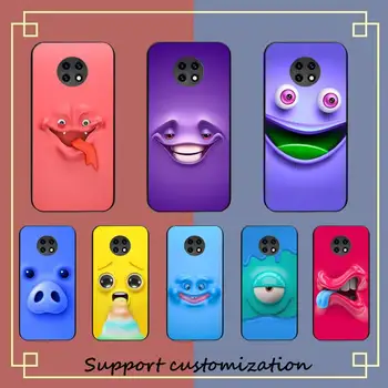 komik yüz Telefon Kılıfı için Samsung S20 lite S21 S10 S9 artı Redmi için Note8 9pro için Huawei Y6 kapak