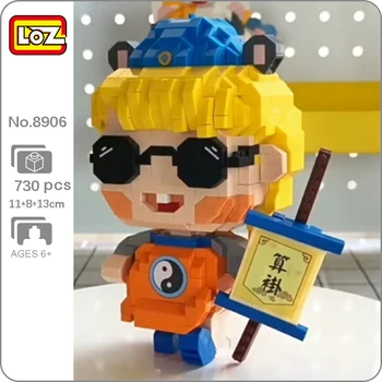 LOZ 8906 Antik Kör Falcı Güneş Gözlüğü Kehanet Bebek Modeli Mini Elmas Blokları Tuğla Yapı Oyuncak Çocuklar İçin Hiçbir Kutu