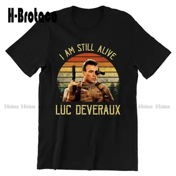 Luc Deveraux BEN Hala Hayatta vintage tişört, Film Alıntı Unisex Tshirt Pamuk Açık Basit Vintage Casual Tee Gömlek Xs-5Xl