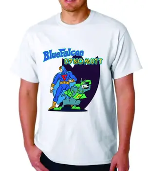 Mavi Şahin & Dynomutt T-Shirt Karikatür Hanna Barbera Özel Tasarım