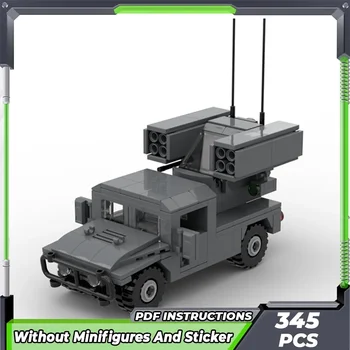 Moc yapı tuğlaları Askeri Model AN / TWQ Avenger Topçu Araç Teknolojisi Blokları Hediyeler Noel Oyuncaklar DIY Setleri Montaj