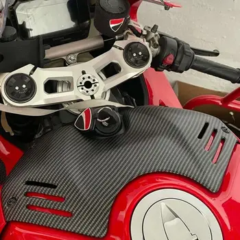 Motosiklet Aksesuarları AirBox Gaz depo kapağı Kapağı Yakıt Pil Koruma Ducati Panigale V4 SP V4S V4R 2018-2023 Karbon