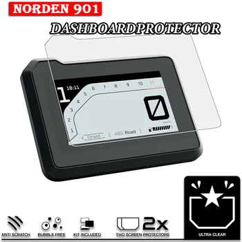 Norden901 Motosiklet Scratch Küme Ekran Pano Koruma TFT LCD Gösterge Filmi İçin Fit Husqvama Norden 901 2022