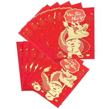 Para Kırmızı Cepler Çin Şanslı Para Zarfları Yıl Kırmızı Zarflar Nakit Zarflar Para Çantaları Rastgele Tarzı