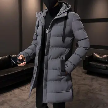 Popüler kapüşonlu ceket Erkek Pamuk Yastıklı Fermuar Rüzgarlık Hood Kış Erkekler Ceket Gezisi için