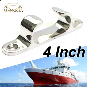 Reamocea 1x Paslanmaz Çelik Dock Cleat Hattı Halat Donanım Yelkenli tekne güvertesi Cleat Yay Takozu Yat Deniz Sınıfı Yüzey Parlatma