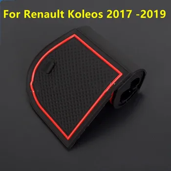 Renault Koleos 2017-2019 için MK2 Samsung QM6 Kauçuk Paspas İç Anti Kayma Mat Kapı Yuvası Ped Fincan Yastık Araba Aksesuarları