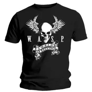 T - Shirt Erkek T-Shirt Wasp Kafatası Pamuk Kısa Kollu T-Shirt