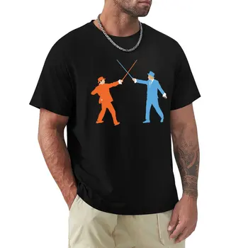 t-shirt marka t-shirt Aptal ve Aptal Nöbetçi! T-Shirt grafik t shirt siyah tişörtler erkekler için Rahat en tees