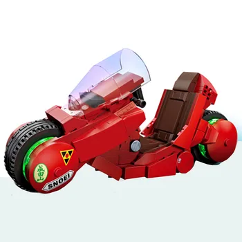 Teknik japon animesi Akira Kaneda Motosiklet Motosiklet Klasik Modeli Yapı Taşları Tuğla Çocuk Hediye Dıy oyuncak seti