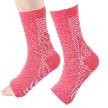 Toeless Çift Nöropati Çorap Ayak Bileği varis çorabı Erkekler Kadınlar Yatıştırır Çorap Ayak bileği Brace Plantar Fasiit Ağrı kesici