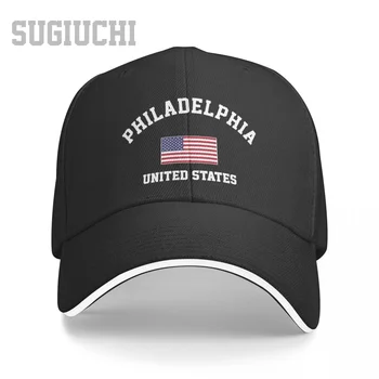 Unisex Sandviç Philadelphia ABD Amerika Birleşik Devletleri Şehir beyzbol şapkası Erkek Kadın Hip Hop Kapaklar Snapback Golf Şapka Balıkçılık