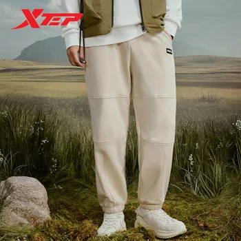 Xtep Örme Pantolon Erkekler İçin 2023 Kış Canlandırıcı Sokak erkek Eşofman Altı Klasikleri Moda Rahat Dipleri 877429630018