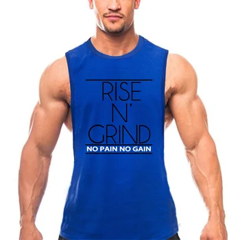 Yaz Casual slim fit uzun kollu erkek gömlek erkek Tankı Üstleri Baskı Örgü Spor Giyim Erkekler Spor Vücut Geliştirme Erkekler Kolsuz Gömlek Giyim