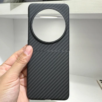 Yeni Saf Aramid Karbon Fiber Phantom V Flip Anti-sonbahar Ultra İnce İş Phantom V Flip Telefon sert çanta Kapak