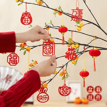 Yeni varış Çin Yeni Yılı Kolye Bahar Festivali Saksı Bitki Kolye Eve Taşınma Asılı Süsleme Ev Dekorasyon 2024