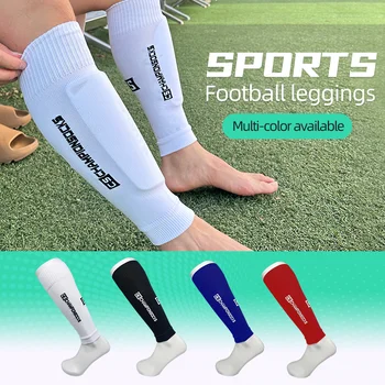 Çift paketi Futbol buzağı çorap futbol koruyucuları uzun futbolcu çorapları ayak koruyucu sabit çorap açık buzağı koruma çorapları