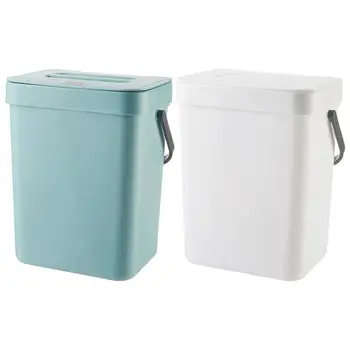 Çöp tenekesi basit punch - ücretsiz mutfak dolabı asılı çöp çöp kutusu Kompost Kutusu Kapalı Mutfak Mühürlü Lavabo Altında çöp kutusu