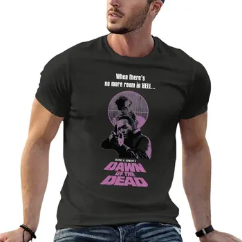 Şafak Ölü G Bir Romero Film 1978 Boy T Shirt Komik Erkek Giyim %100 % Pamuk Streetwear Büyük Boy Üst Tee